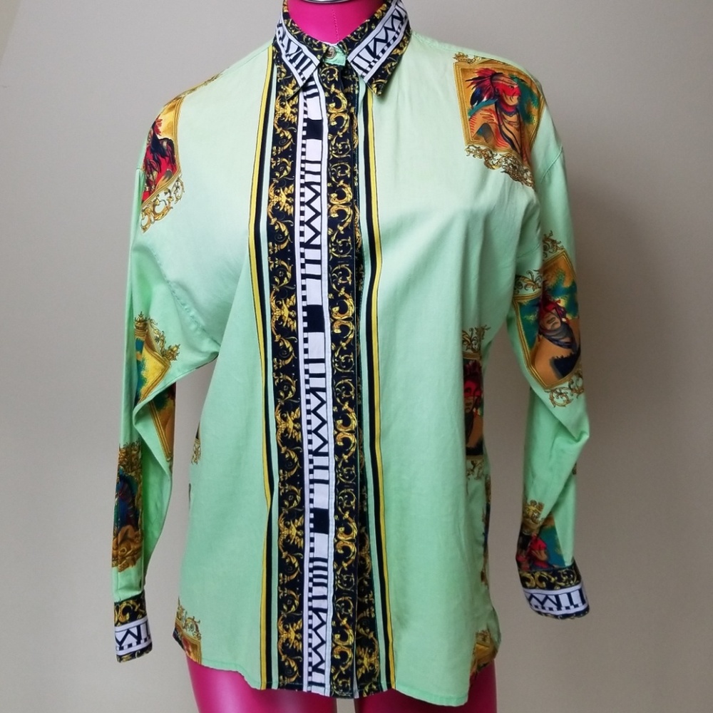 Rare Vintage Original Gianni Versace shirt 44 - Picture 5 of 7